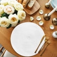 thumbnail image 2 of White Round Placemats Set of 2 for Dinning Tables,Heat-proof Braided Table Mats 13 Inch,Modern Minimalist Pure Soild Color Washable Place Mat for Kitchen Restaurant Party Decor Supplies Table Setting, 2 of 9