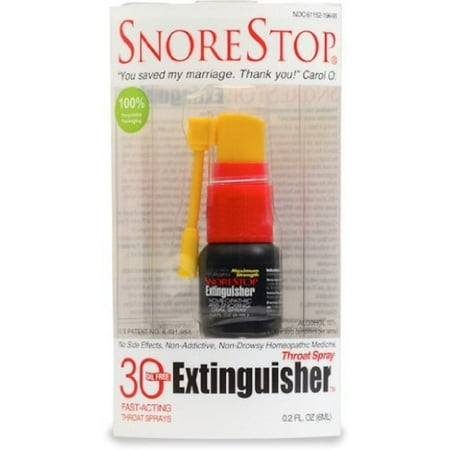 2 Pack - SnoreStop Fast-Acting Throat Spray Extinguisher,30 sprays, 0.2 (Best Throat Spray For Snoring)