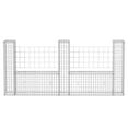 thumbnail image 4 of vidaXL Gabion Basket U-Shape Galvanized Steel Raised Bed Fence Multi Sizes, 4 of 5