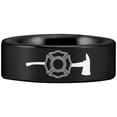 thumbnail image 3 of Tungsten Firefighter's Axe Ring, 3 of 4
