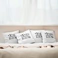 thumbnail image 3 of Ambesonne Romantic Throw Pillow Cover 4 Pack, I'd Still Choose You, 16", Black White, 3 of 6