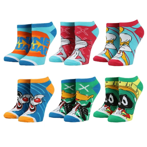 Space Jam 2 Tune Squad 6-Pack Ankle Socks