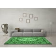 thumbnail image 3 of Ahgly Company Indoor Square Medallion Emerald Green French Area Rugs, 3' Square, 3 of 4