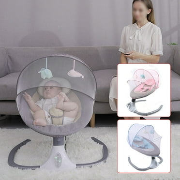 Wildnix Baby Swing with 4 Speed Regulation & 4 Timing Settings – Portable Infant Rocker for Newborns and Babies