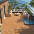 thumbnail image 4 of Renwick 12" x 12" Square Wooden Floor Tiles, 27 Pieces, Natural Wood, 4 of 11