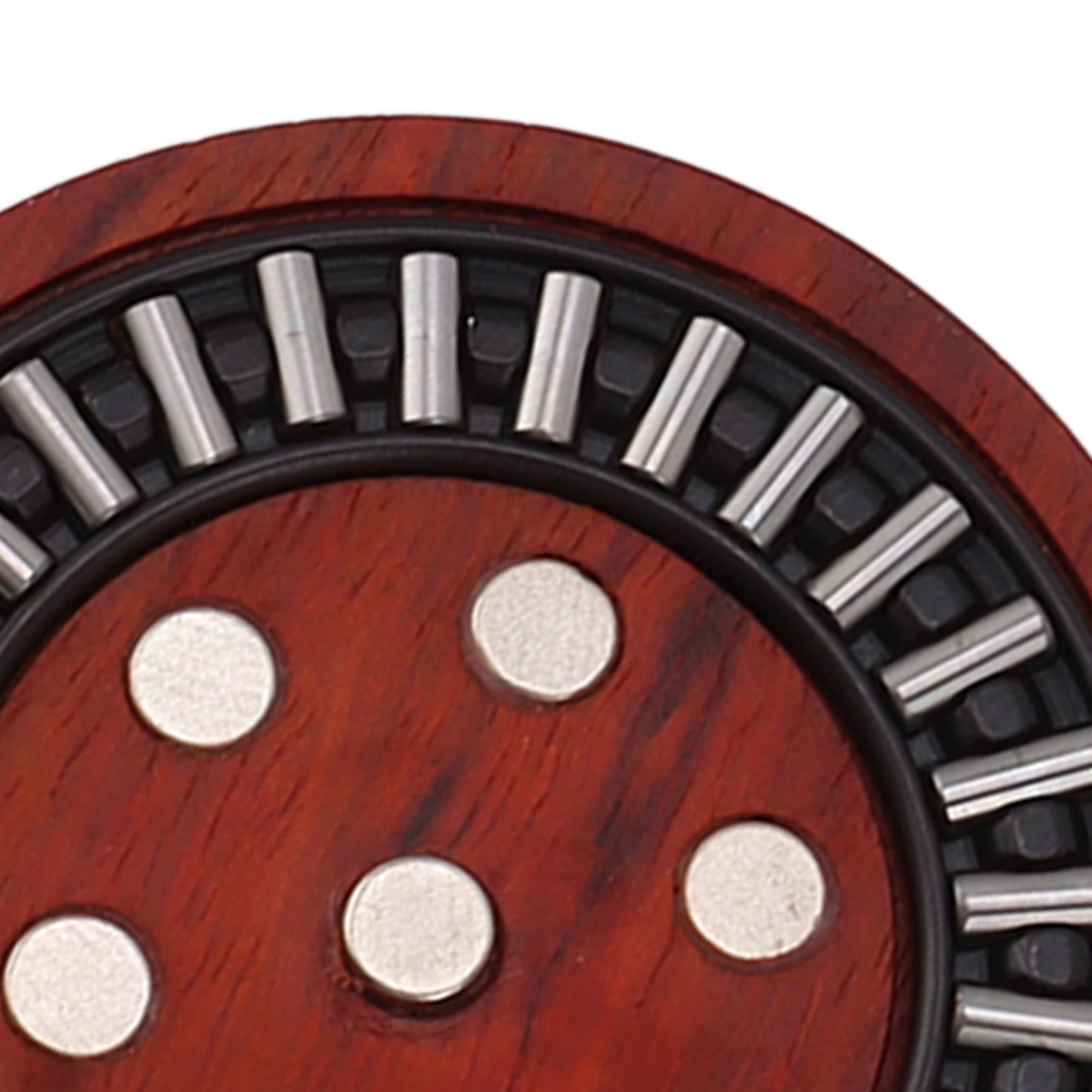 Suodoka Magnetic Push Slider Stress Relief Handmade Rosewood Crafted Rotating Fidget Toys for ADHD, Buddha Theme (1.77 inches / 45 mm)