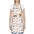 thumbnail image 3 of Pofeuu Horses Print Aprons with Pockets, Cute Aprons for Kitchen, Cooking, Server, Barber, Chef Apron, 3 of 7