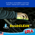 thumbnail image 3 of LOLA Heavy Duty Scrub Sponges, 24 Pack, "Made in USA", Superior Sponge Lasts up to 4X Longer, Reusable Long Lasting, Next Generation Cleaning, 3 of 7