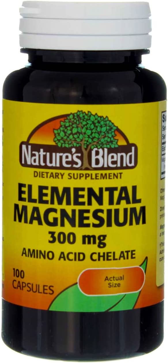Nature’s Blend Elemental Magnesium Amino Acid Chelate 300mg Tablets