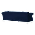 thumbnail image 2 of Elegance Sofa in Blue Velvet with Acrylic Legs, 2 of 5