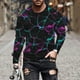 thumbnail image 1 of Blusas y camisas de manga larga con cuello redondo. Nueva camiseta casual de manga larga para hombre. Camiseta deportiva con estampado navideño. Blusas y camisas de manga larga con cuello redondo. Blu, 1 of 5