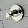 thumbnail image 2 of Kingston Brass KS3036DX Concord 3-Way Diverter Valve with Trim Kit, Polished Nickel, 2 of 3