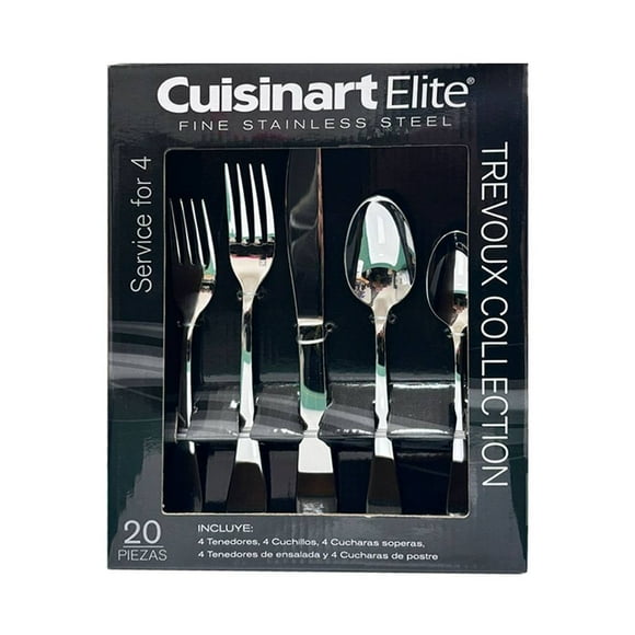Juego de Cubiertos Cuisinart Acero Inoxidable 20 Piezas