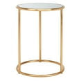 thumbnail image 2 of SAFAVIEH Shay Glass Top Gold Leaf Accent Table Gold / Mirror, 2 of 7