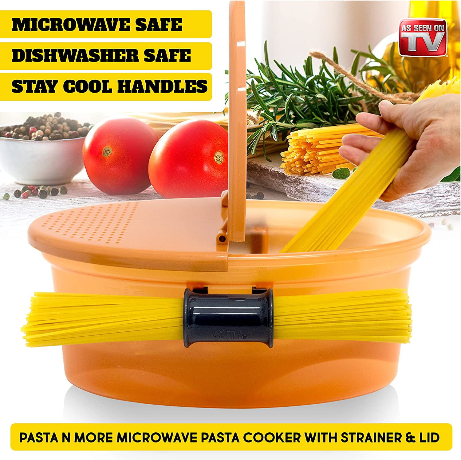 Microwave Pasta Cooker with Strainer Microwave Rice Cooker Noodle Cooker Egg Cooker As Seen on TV