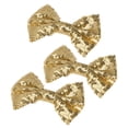 thumbnail image 1 of 3 horquillas grandes con lazo y lentejuelas para el cabello, accesorios para niñas (doradas con pinza)., 1 of 7