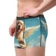 thumbnail image 2 of Balery Cute Angel Winged Dog Calzoncillos bóxer para hombre, ropa interior de algodón suave y transpirable con cinturilla de nailon-Medium, 2 of 5