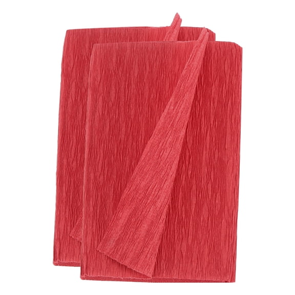 Uxcell Crepe Paper Rolls 8.2ft Long 4 Inch Wide for Various Large Hanging Party Backdrop DIY Decoration, DIY Supplies, Red Pack of 2