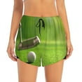 thumbnail image 2 of Lsque golf ball after putting to the golf hole Printed Women's Running Shorts with Liner Pockets,Elastic Quick Dry Workout Athletic Gym Yoga Shorts,Womens High Waist Shorts-Medium, 2 of 7