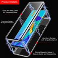 thumbnail image 4 of Funda magnética compatible con Huawei Mate 20 Pro, cubierta protectora de vidrio templado transparente de doble cara, 4 of 5