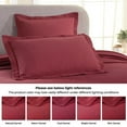 thumbnail image 3 of Superior Fleur De Lis Cotton Decorative Bedspread and Sham Set, Queen, Garnet, 3 of 8