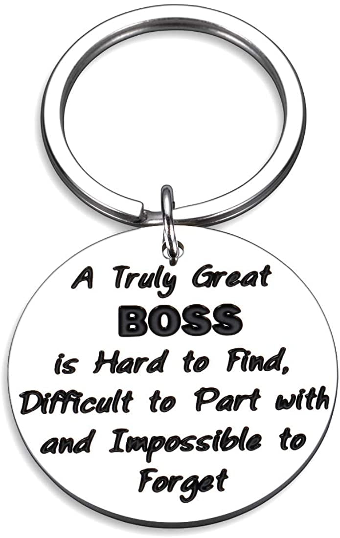 Coworkers Boss Christmas Gifts for Women Men Office Keychain Appreciation Gifts For Boss Leader Supervisor Mentor Birthday Thank You Leaving Going Away Gifts Retirement Manager Boss Lady Goodbye Gifts 
