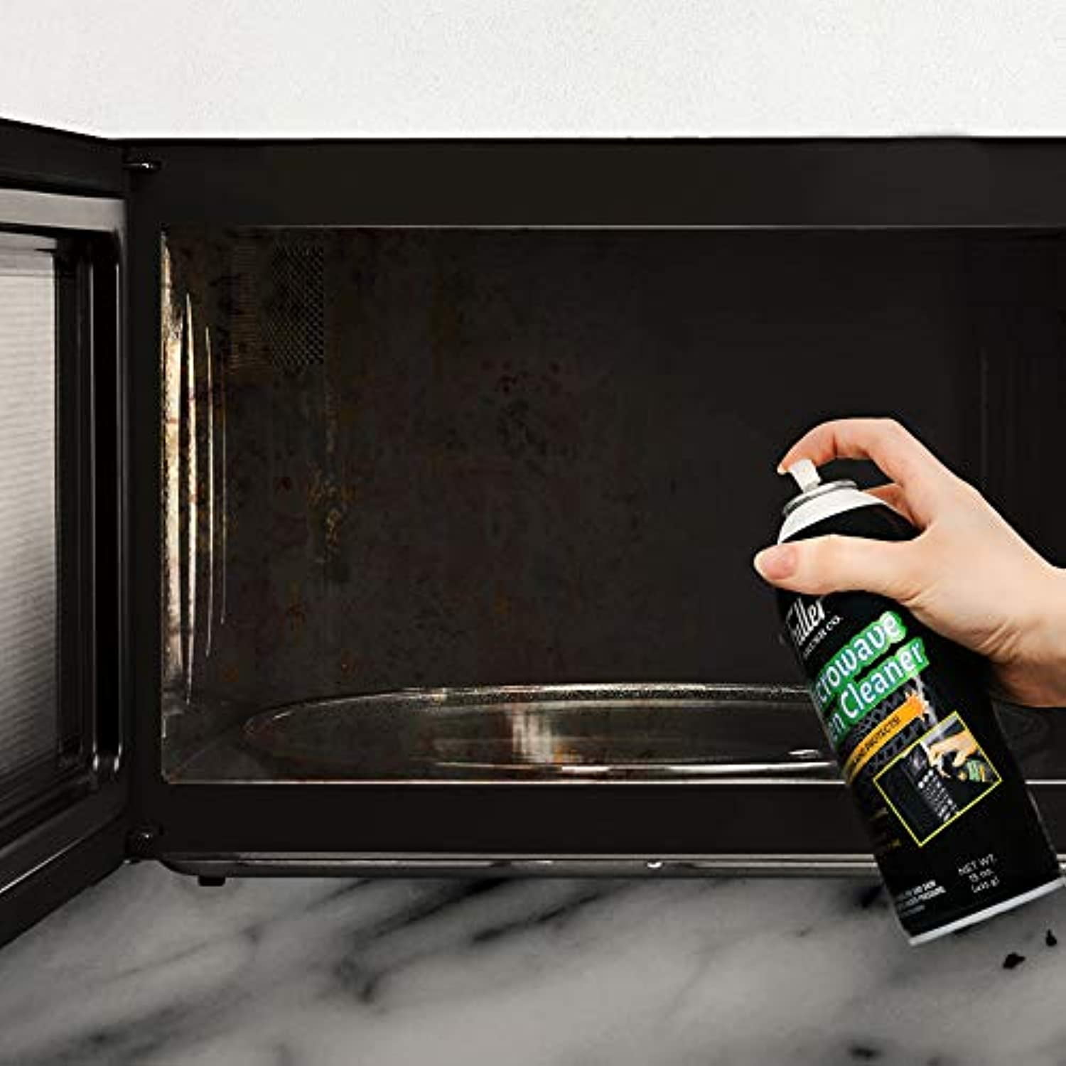 Fuller Brush Microwave Oven Cleaner - Heavy Duty Spray On Cleaner Removes  Splattered Grease Baked On Food and More - Spray and Wipe Off Formula Keeps