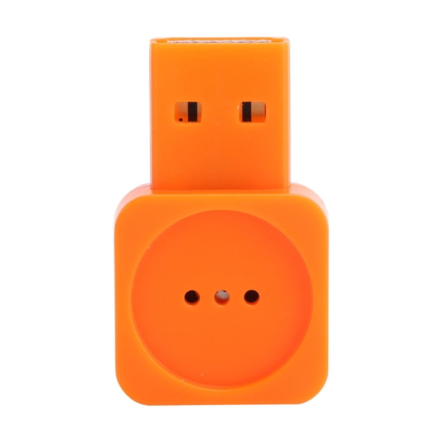 Mini USB portátil micrófono condensador de chat de voz para traducción de entrada de sonido y búsqueda de voz naranja