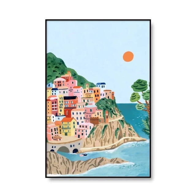 Póster de arte de pared de Turismo de ciudad famosa moderno, pintura de lienzo de paisaje de Turquía, Italia y Portugal, decoración del hogar para sala de estar