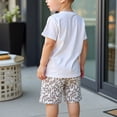 thumbnail image 5 of DAETIROS Boys Outfit Sets Casual Fashion Crewneck Top and Shorts Boys Summer Clothes Set White Size 6 Years, 5 of 6