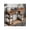 Rust Brown, variant on XX Computer Desk Small Home Office Bedroom Writing Study PC Table With Storage Space Fabric Side Bag Headphone Hook Metal Frame Adjustable Feet Modern Simple Style