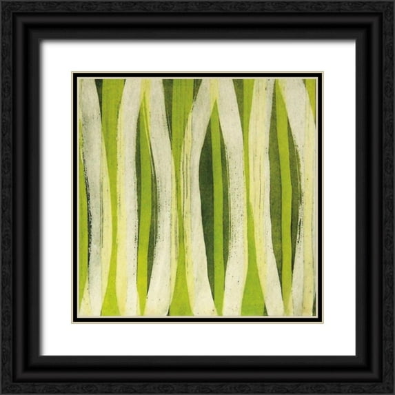 Miller, Allison G 12x12 Black Ornate Wood Framed with Double Matting Museum Art Print Titled - Carousing Closed I