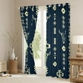thumbnail image 3 of Manfei Bohemian Aztec Black Out Curtains for Adult, Hippie Sheep Skull Curtains Pack of 2 (42x63 Each), Mandala Boho Style Bedroom Curtains, Black Out Curtains Home Decor, 3 of 6