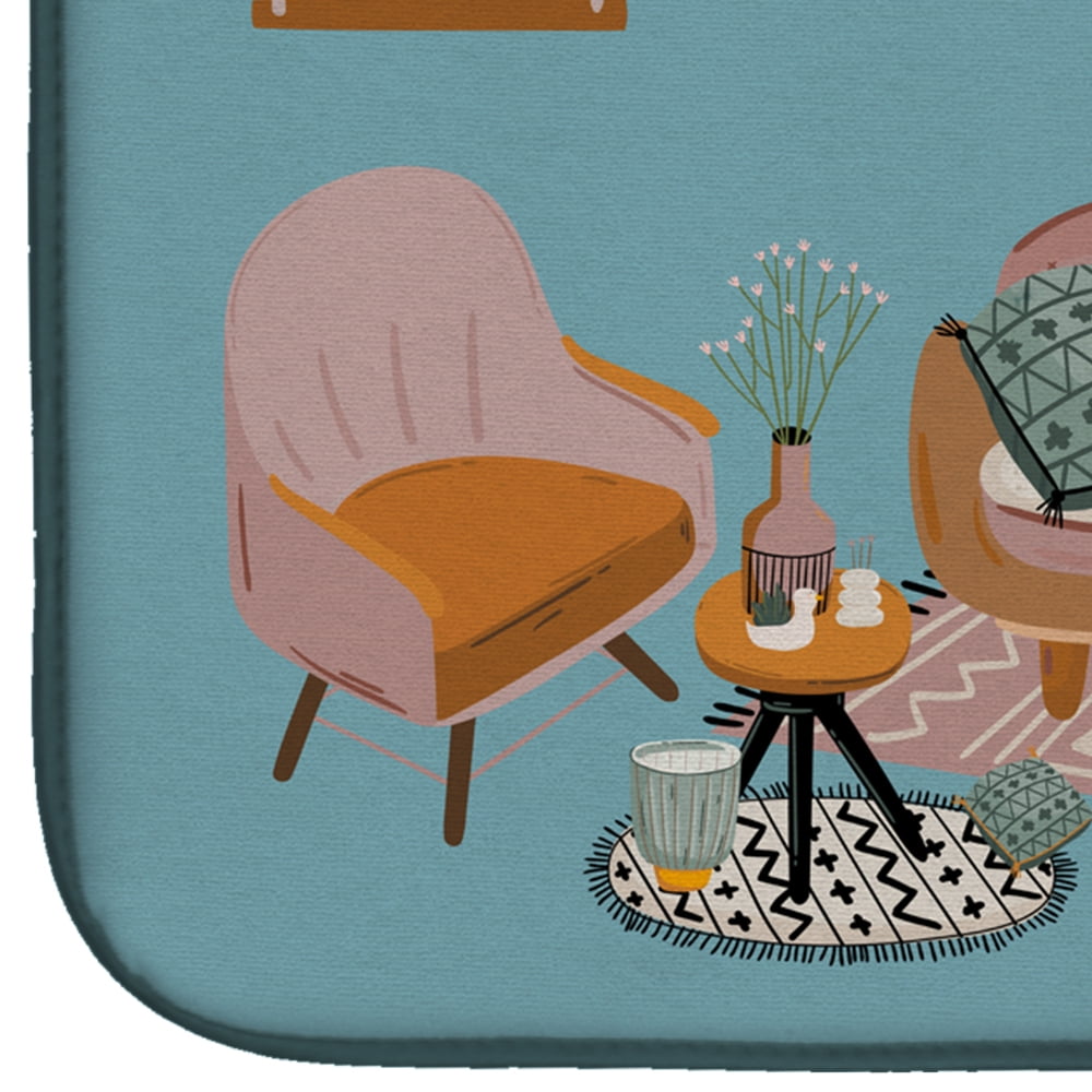 English Foxhound Sweet Home Dish Drying Mat