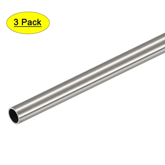 Uxcell 11mm OD 1mm Wall Thickness 250mm Length 304 Stainless Steel Tube 3 Pack