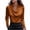 Gold, variant on Fall Tunics Tops for Women Long Sleeve V-Neck Satin Silk Shirts Solid Color Business Work Dressy Cowl Neck Blouse