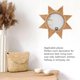 thumbnail image 3 of Mirror Tejido, Espejo HD Portátil Hermoso Ratán Muro De Pared Tejido 8 Forma De Estrella Puntiaguda Para La Decoración Del Hogar, 3 of 7