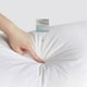 thumbnail image 5 of Núcleo de almohada de plumón | Relleno cilíndrico de terciopelo de plumas | Almohada de hotel de 20 x 60 cm, suave y con buen soporte | Tejido de algodón hipoalergénico | Blanco, 5 of 5