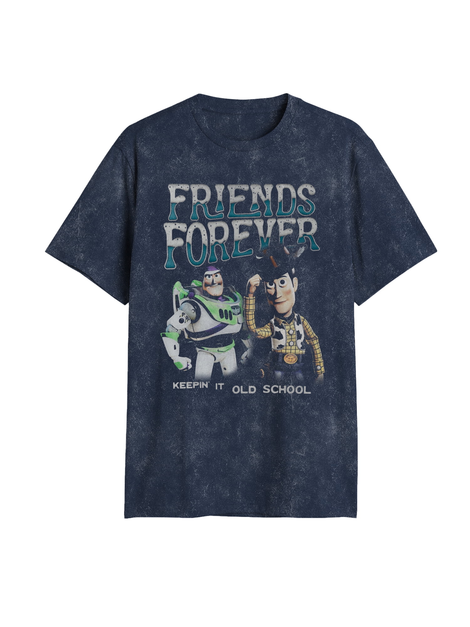 Toy Story, Men's & Big Men's Graphic Tee, Woody n' Buzz 4 Ever, Sizes S-3XL