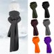 thumbnail image 3 of 449B Fashion Warm Fleece Scarf Soft Lightweight Solid Color Autumn Winter Scarves Wraps Xmas Gift for Women Men Girls Boys, 3 of 4