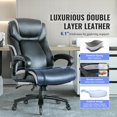 thumbnail image 3 of Silla de oficina VEVOR Heavy Duty Executive con soporte lumbar ajustable, 3 of 9