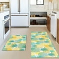 thumbnail image 5 of Black Kitchen Rugs and Mats Sets of 2, Funny Kitchen Decoration Rubber Backing Non-Slip Absorbent Mats for Sink Waterproof Runner Rug for Laundry Room 17x30+17x48inch, 5 of 6