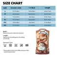 thumbnail image 4 of Daiia Dinosaur Baking Delight Printed Men's Tank Tops,Casual Soft Sleeveless Gym Muscle Shirts Bodybuilding Tee-X-Large, 4 of 8