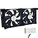 thumbnail image 3 of Beech Lane 12V RV Fridge Ventilation Cooling Fan 5.5" (140mm), Custom Mounts For American RV Side Vents, Adjustable Temperature Settings, High-Tech Remote With Manual/Auto Modes, Waterproof, 3 of 4