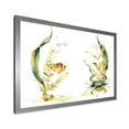 thumbnail image 2 of Designart 'Tropical Fish With Air Bubble and Algae' Traditional Framed Art Print, 2 of 4
