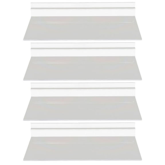 OUNONA 4 Pcs Shoes Display Floating Shelves for Wall Transparent Rack