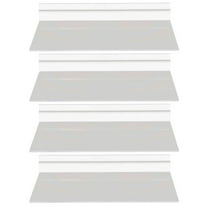 Voiceine 4pcs Wall Retail Display Shelves Slatwall Shoe Shelf for Home Shoe Stores