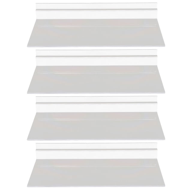 4pcs Wall Retail Display Shelves Slatwall Shoe Shelf for Home Shoe Stores