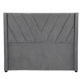 thumbnail image 4 of Base Cama Queen Size + Cabecera Aurora Gris Oscuro, 4 of 8