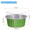 thumbnail image 2 of Uxcell 50Pcs Tazas para Hornear con Tapas 5oz Forros de Aluminio Desechables Mini Contenedores Verdes, 2 of 6